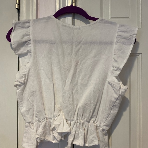 White cropped blouse XS - Picture 2 of 2
